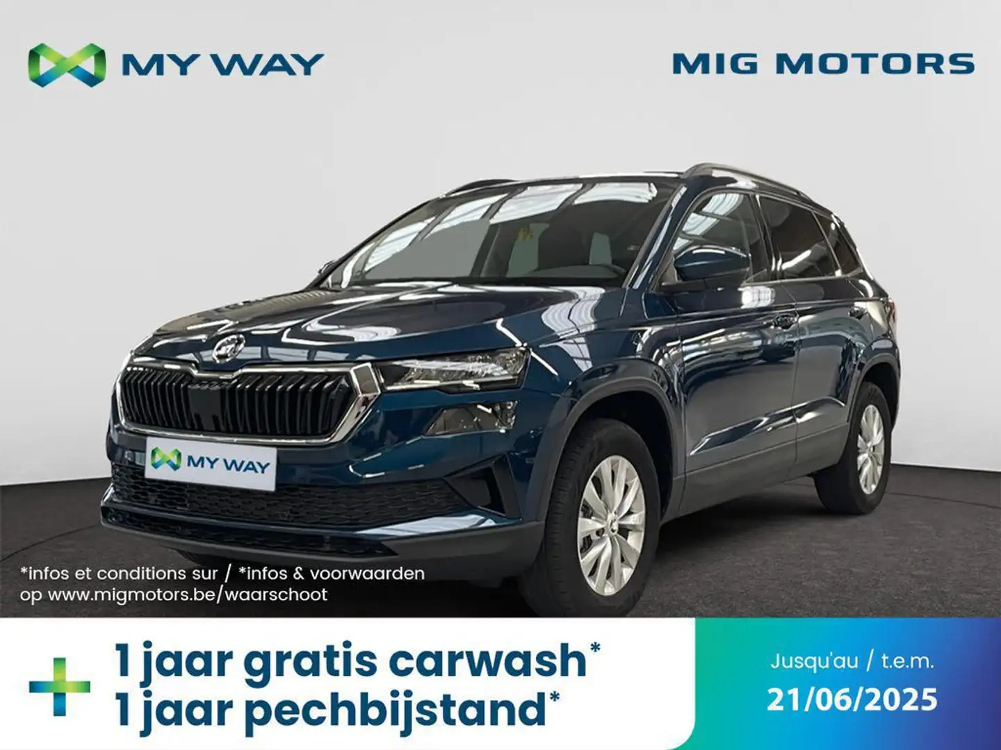 Skoda Karoq AMB TS 110PK /// AUTOMAAT Bleu - 1