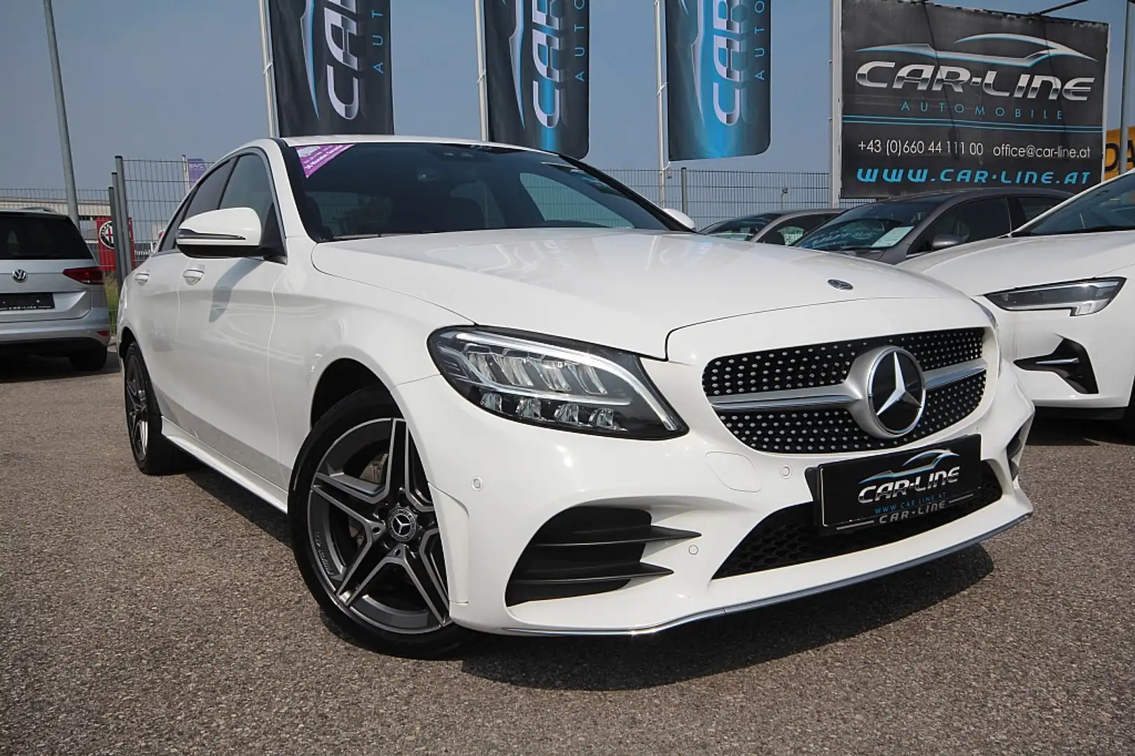Mercedes-Benz C 220 d Aut.  9G-Tronic AMG-Line |LED |ACC |Navi |Amb... Weiß - 1
