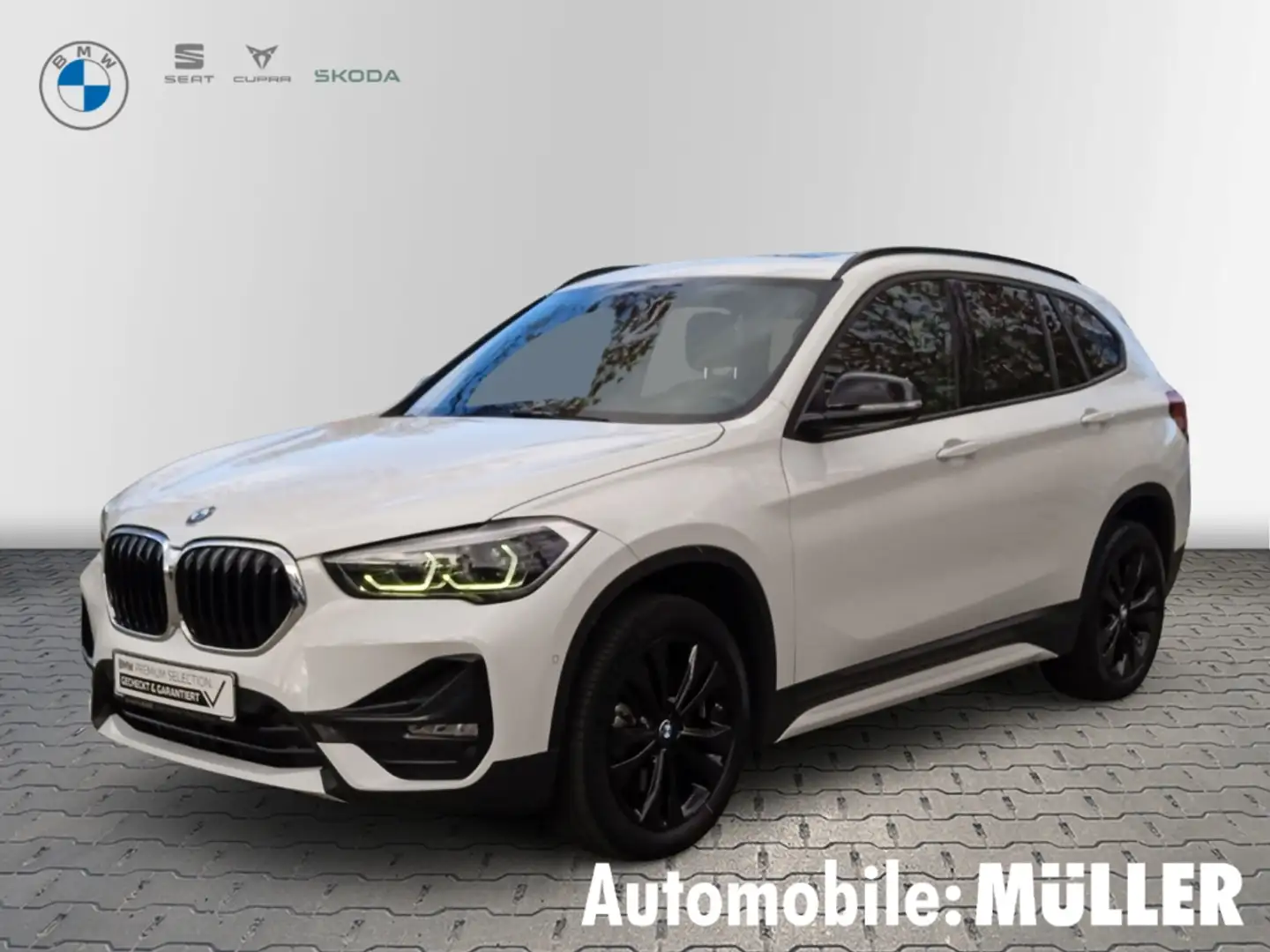 BMW X1 20 d sDrive*Sport Line*HUD*DAB*LED*RFK*HiFi*El. Pa Weiß - 1
