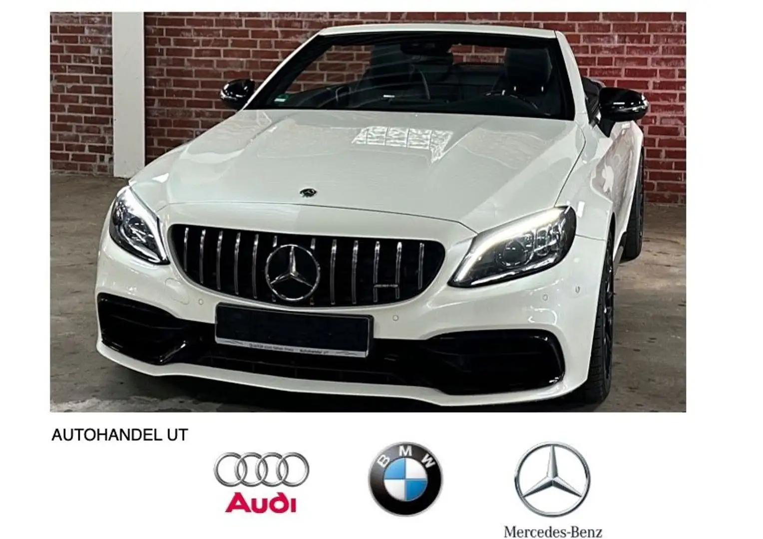 Mercedes-Benz C 63 AMG Cabrio Night/ACC/Sitzklima/Memory/Perfo Білий - 1
