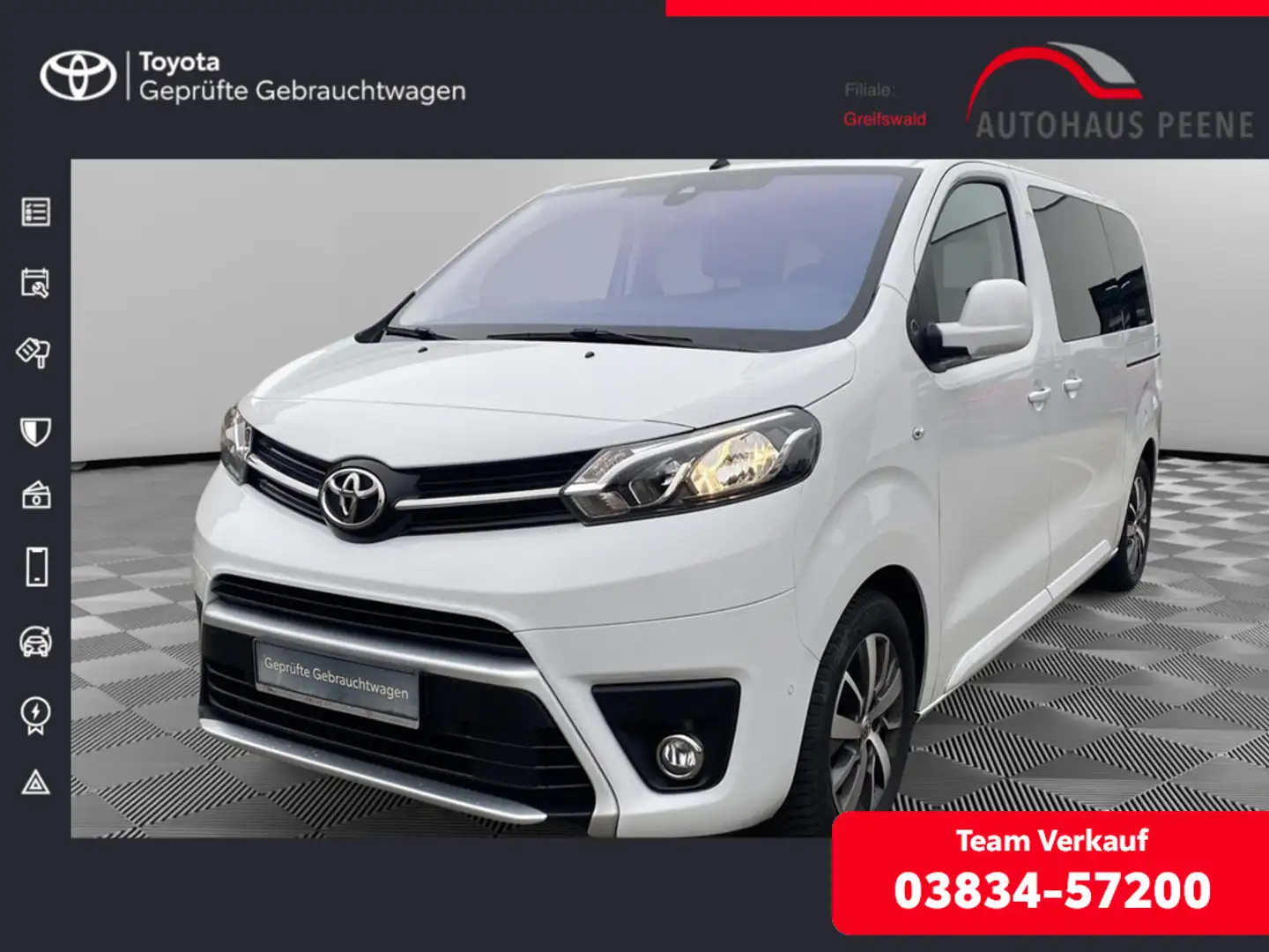 Toyota Proace Verso 2.0 L1 Team Deutschland NAVI ACC Blanc - 1