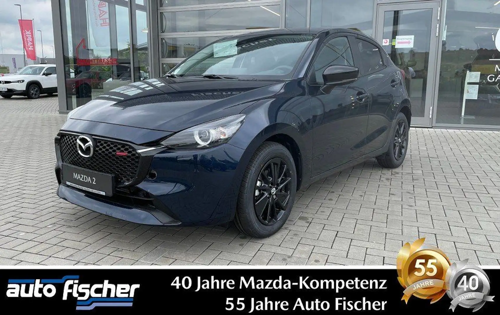 Mazda 2 1.5 (90PS) Schalter Homura Mild-Hybrid Mazda t Blau - 1