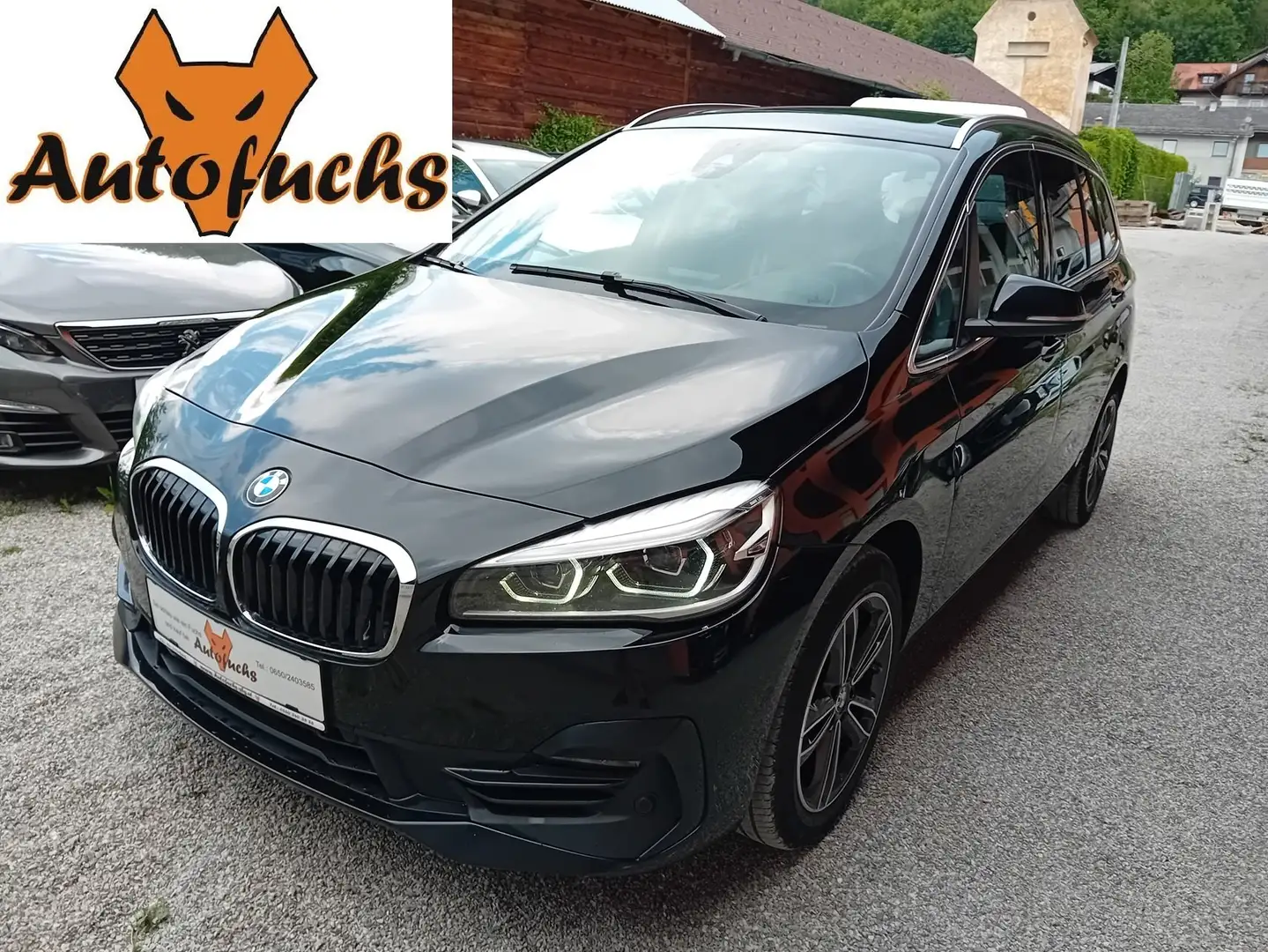 BMW 216 d Sport Line Aut. * Panorama, Kamera, LED, Navi * Negro - 1