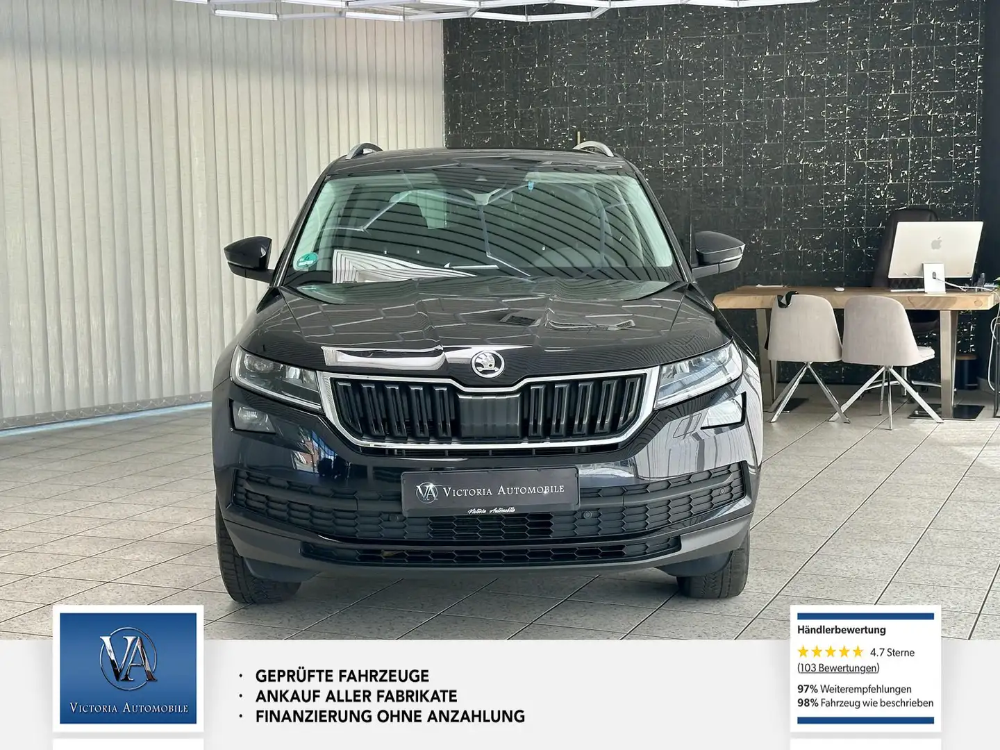 Skoda Kodiaq Ambition 7 Sitzer, Scheckheft, Unfallfrei Noir - 2