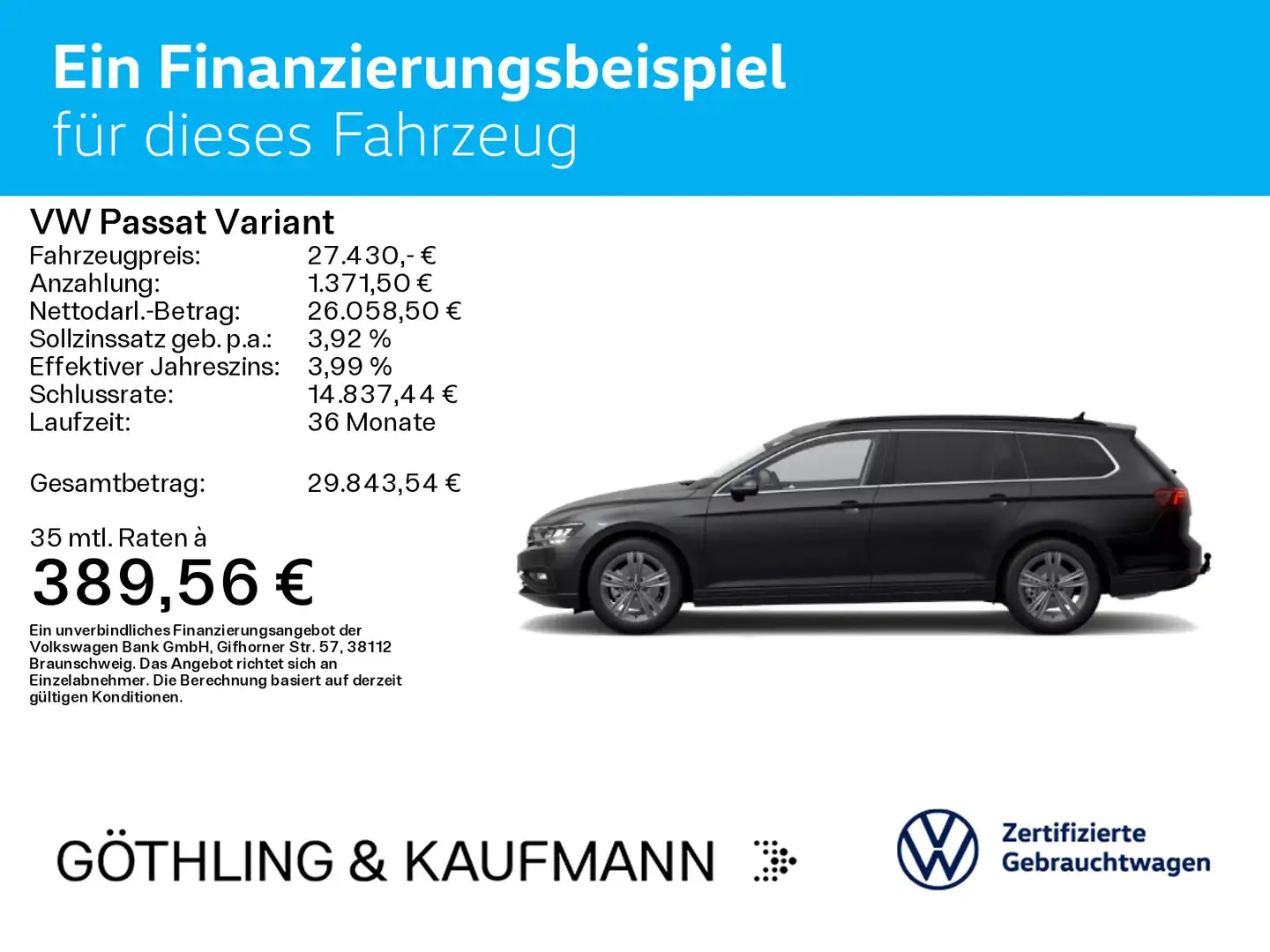Volkswagen Passat Variant Business 4M 2.0 TDI DSG*NAVI*AHK* Gris - 2