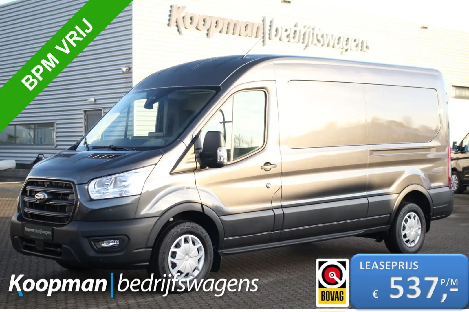 Ford Transit 350 2.0TDCI 130pk L3H2 Trend | Sync4 12" | Carplay Grijs - 1