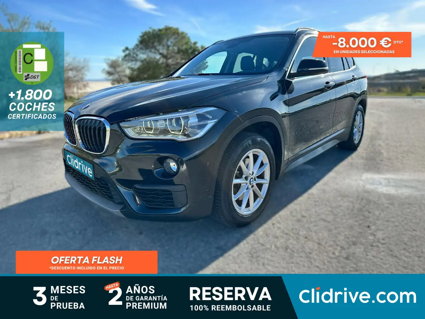 BMW X1 xDrive 18dA Negro - 1
