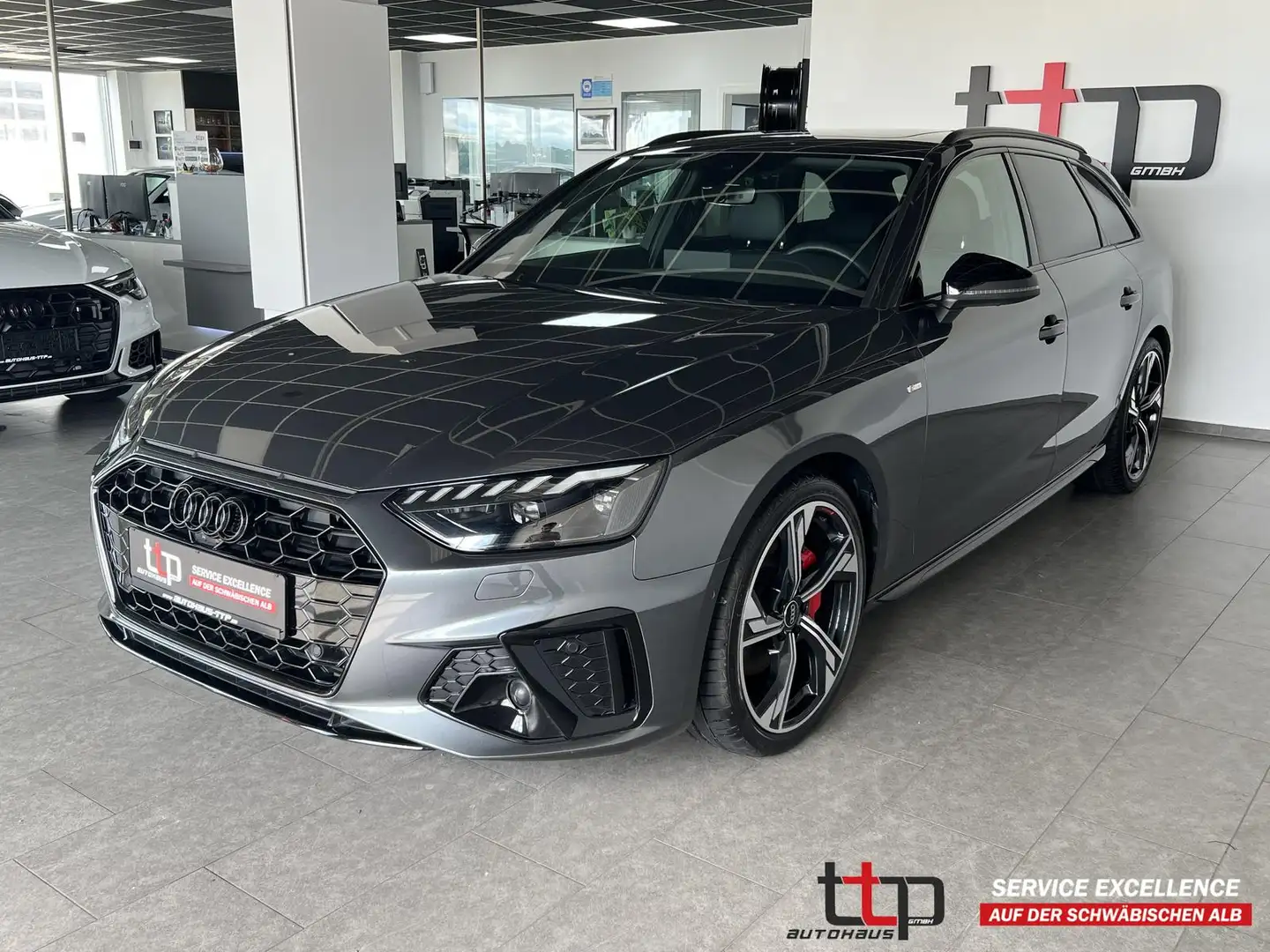 Audi A4 Avant 40 TFSI S-line B&O Teilleder PANO AHK Gris - 1