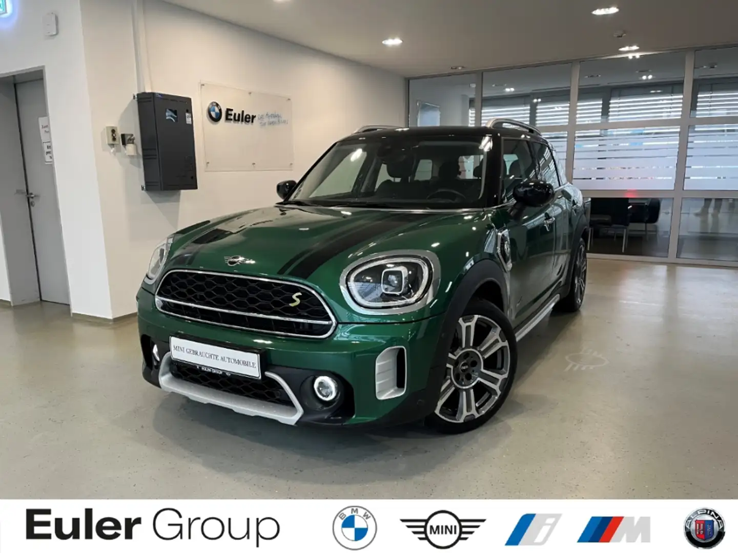 MINI Cooper SE Countryman All4 HUD El. Panodach Panorama Navi Leder Memory S Grün - 1