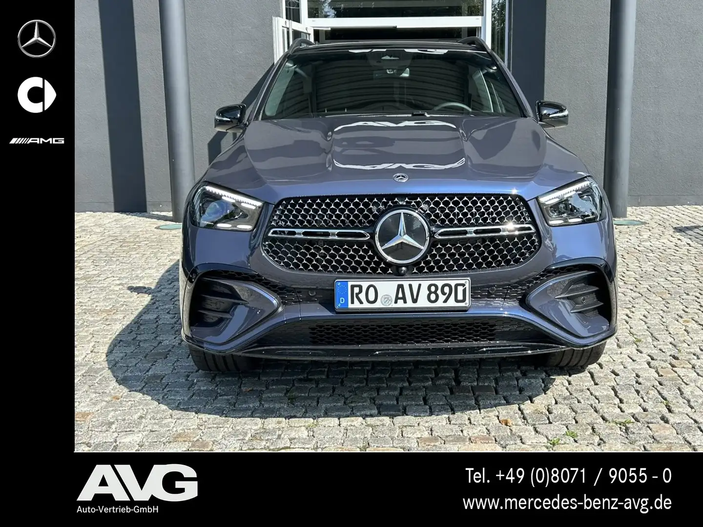 Mercedes-Benz GLE 450 GLE 450 d 4M AMG Premium Pano HuD Air AHK 360° Blau - 2