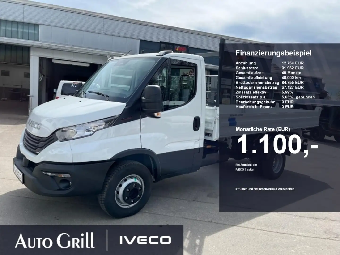 Iveco Daily 70C18H Dreiseitenkipper AHK ACC RÜ-KAM SHZ Weiß - 1