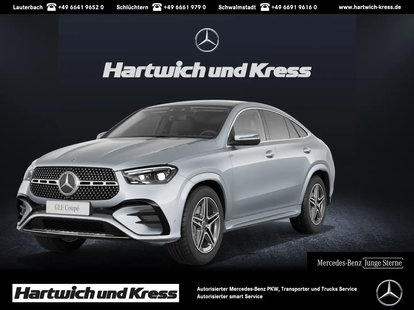 Mercedes-Benz GLE 300 GLE 300 d 4Matic AMG Line+Pano+AHK+Airmatic+Burmes Argent - 1