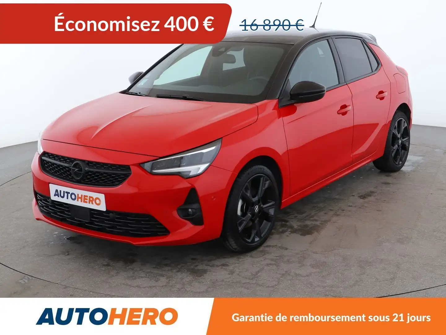 Opel Corsa 1.2 Turbo 40eme Anniversaire Auto Rouge - 1