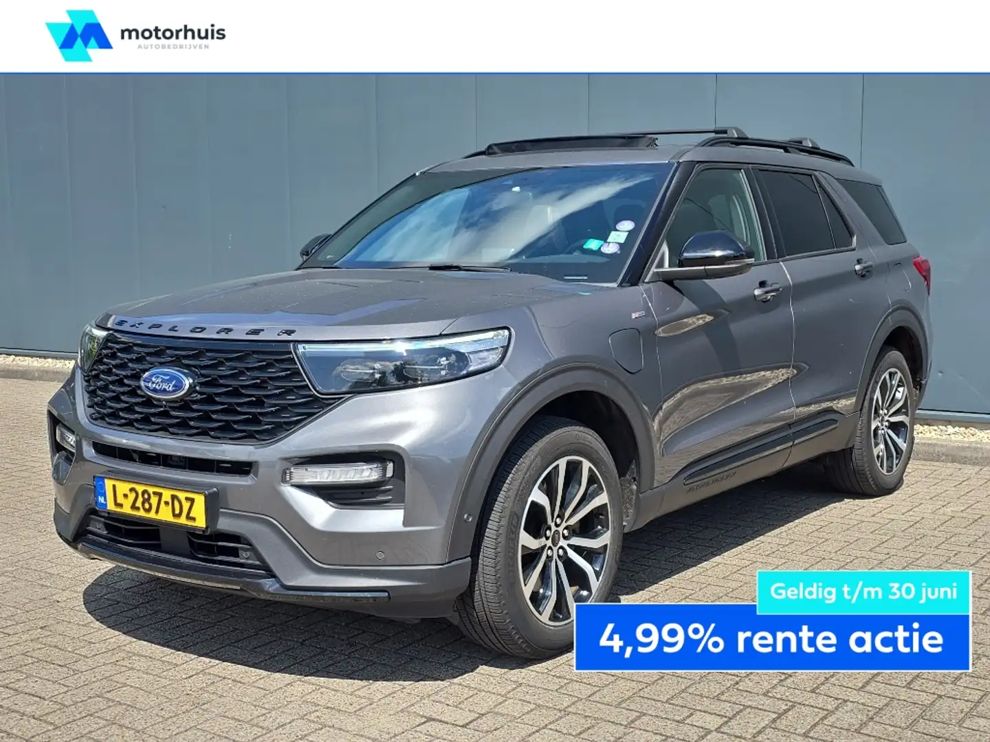 Ford Explorer 3.0 V6 EcoBoost PHEV 457pk Aut ST-Line Grijs - 1