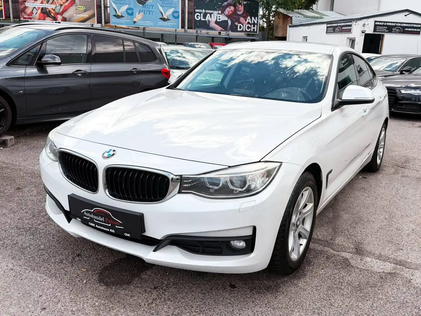 BMW 318 d Leder Parkhilfe Navi BiXenon 2ZonenKlima Tempomat Weiß - 1
