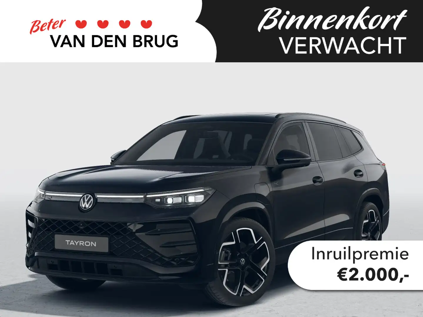 Volkswagen Tayron R-Line-Edition 1.5 eHybrid 150 kW / 204 pk SUV 6 v Zwart - 1
