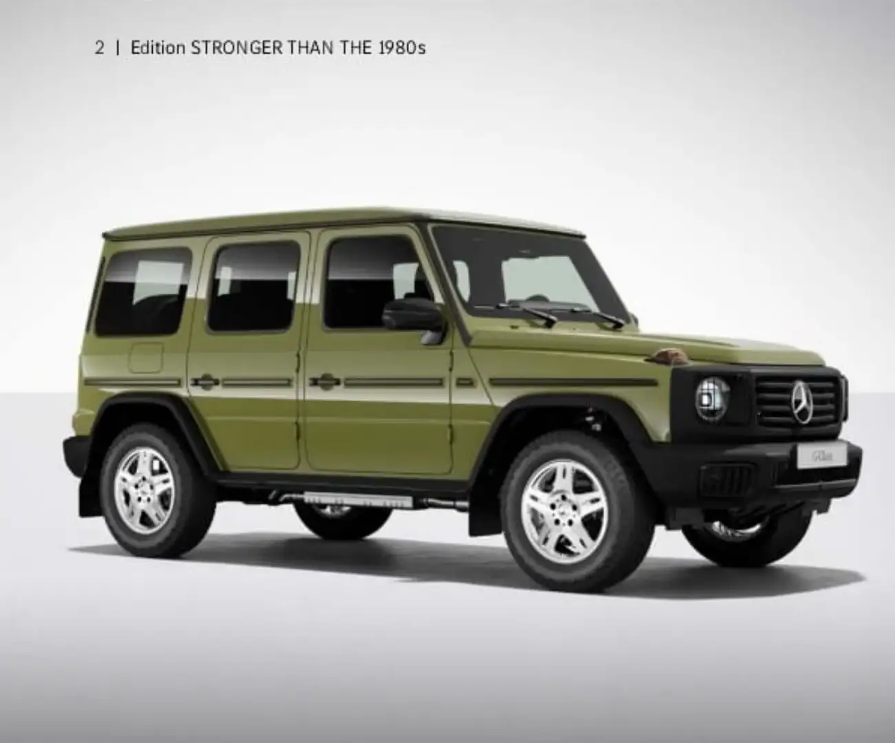 Mercedes-Benz G 500 EDITION STRONGER THAN 1980s June delivery Zelená - 1