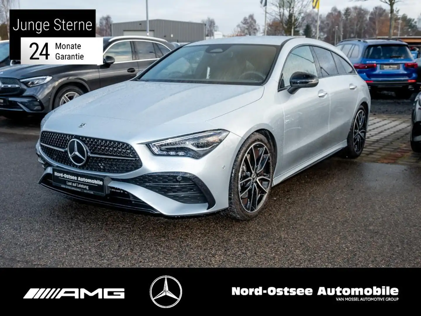 Mercedes-Benz CLA 200 SB AMG NIGHT MBUX NAVI LED Silber - 1