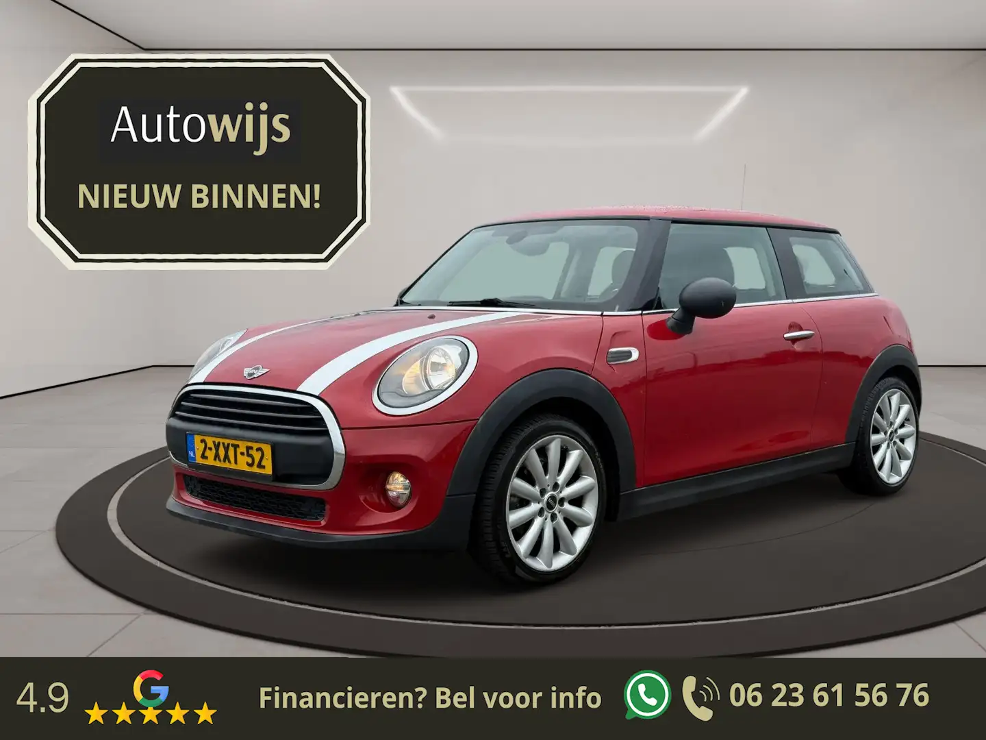 MINI One Mini 1.2 Salt Business|Navi|LM-Velg|Cruise|NL AUTO Rood - 1