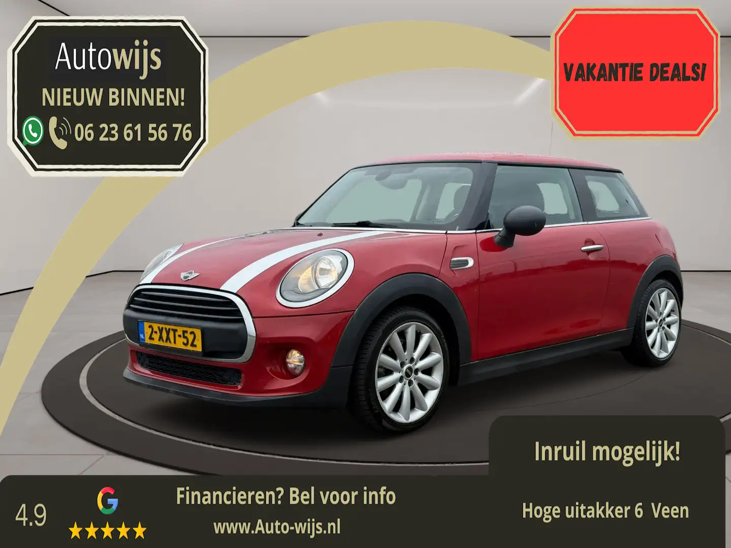 MINI One Mini 1.2 Salt Business|Navi|LM-Velg|Cruise|NL AUTO Roşu - 1