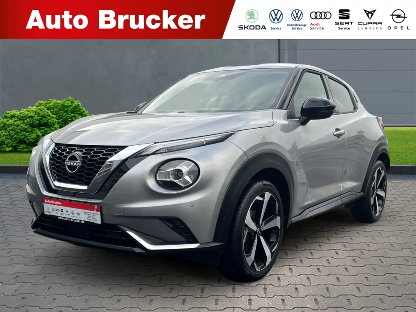 Nissan Juke Tekna+LED+Navi+Kamera Park Distance Control Sports Silber - 1