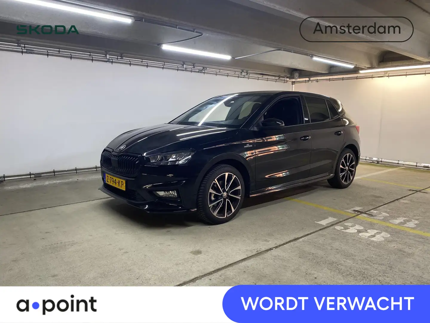 Skoda Fabia 1.0 TSI Monte Carlo 115 pk Automaat (DSG) | Verlen Zwart - 1