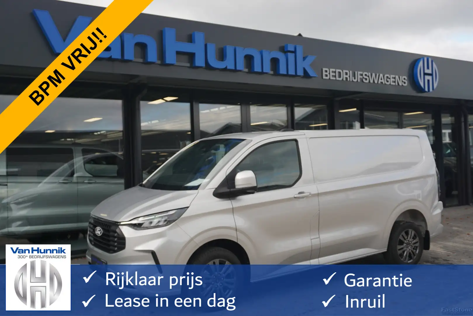 Ford Transit Custom 300S 150PK Limited BPM VRIJ!! Navi, Cam, Adap. Cru Plateado - 1