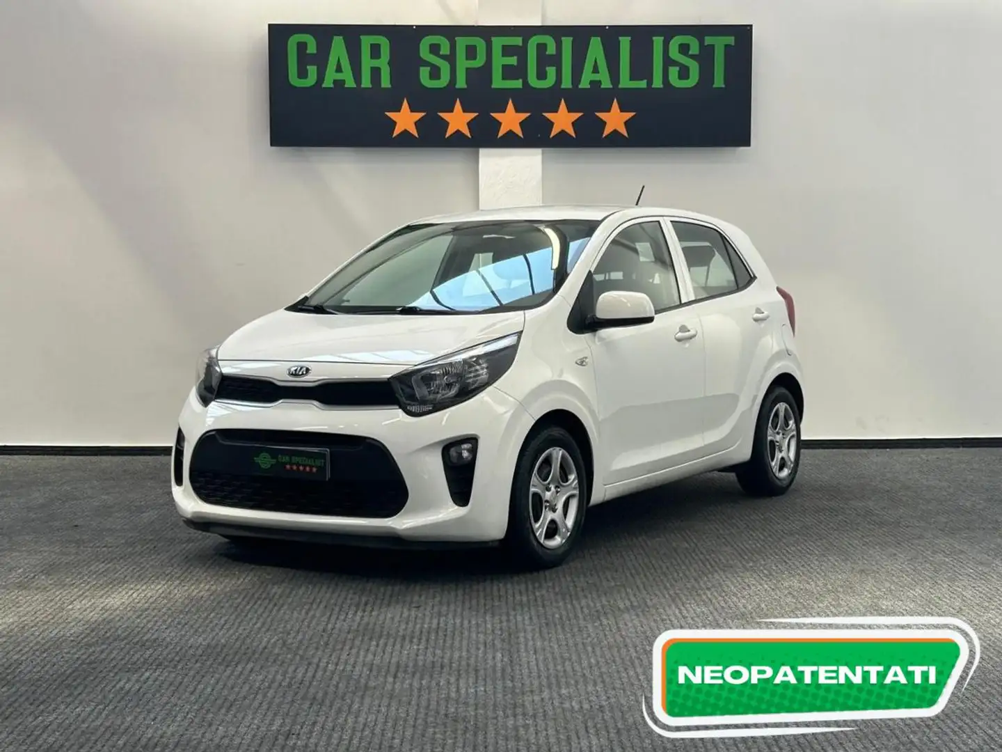 Kia Picanto 1.0 12V 5 porte BLUETOOTH|EURO 6|USB| Bianco - 1