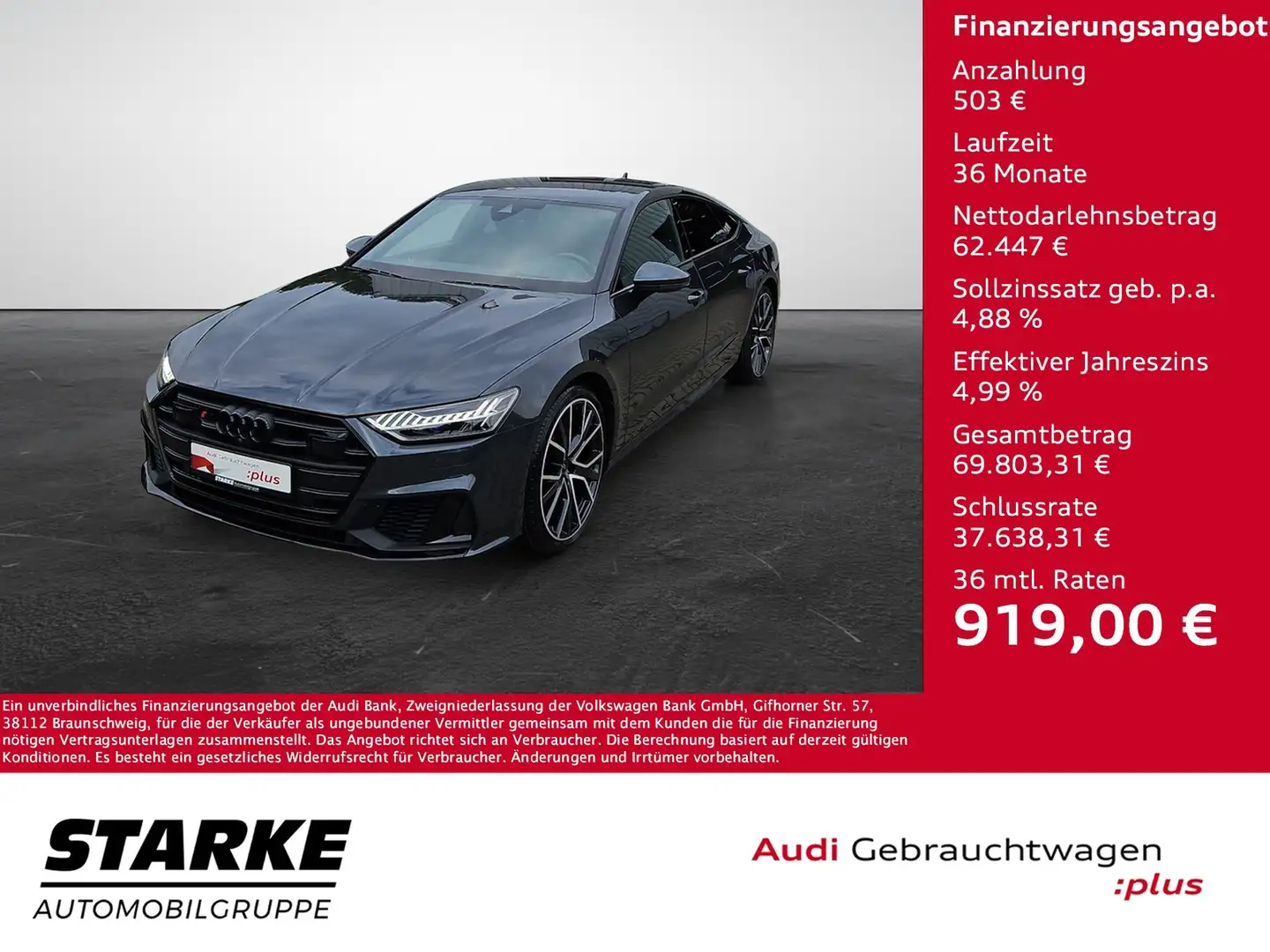 Audi S7 Sportback TDI tiptronic quattro NaviPlus Matrix... Grau - 1