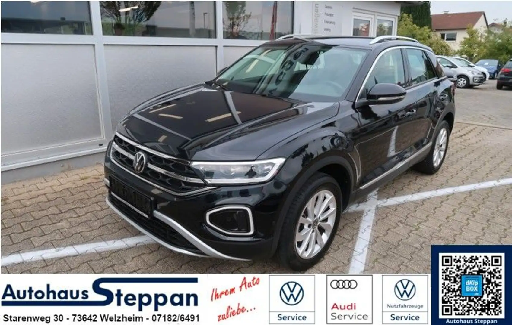 Volkswagen T-Roc 1,5 TSI Style +ACC +APP +IQ-LED +RFK Schwarz - 1