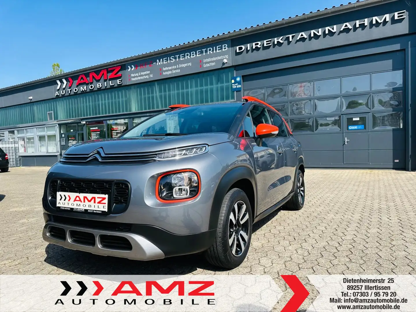 Citroen C3 Aircross 1.6 Shine Navi SHZ Pano AHK Bluetoot Grigio - 1
