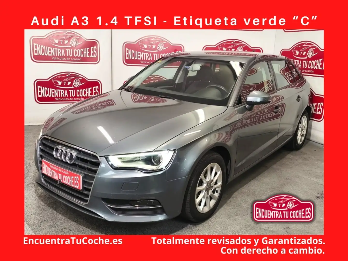 Audi A3 Sportback 1.4 TFSI Attraction EEL 122 Gris - 1