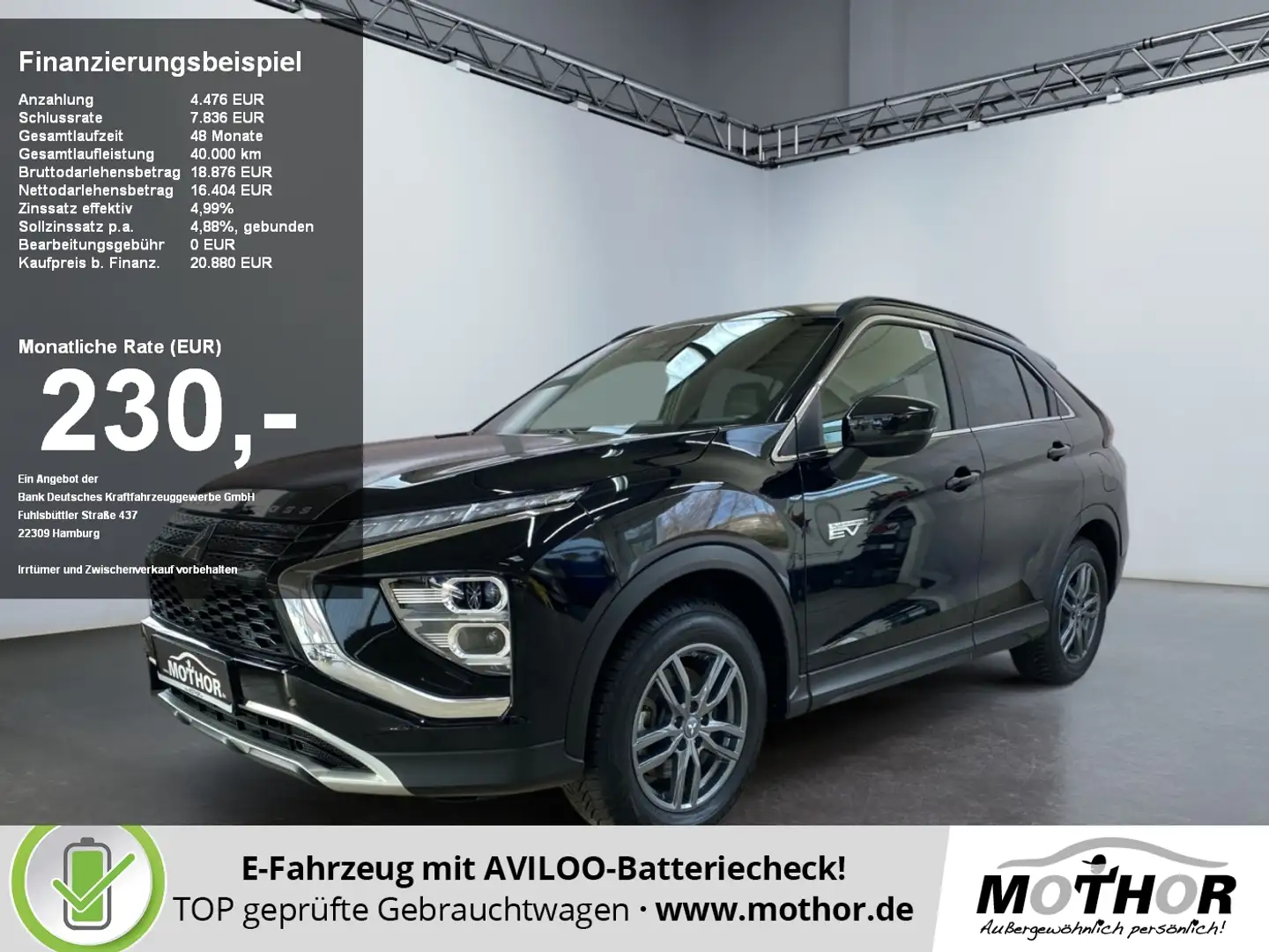 Mitsubishi Eclipse Cross Plus  2.4 Hybrid 4WD Navi STH Černá - 1