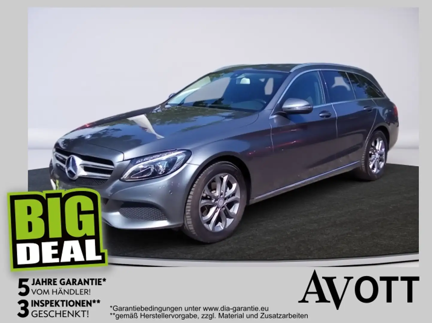 Mercedes-Benz C 180 d T Avantgarde Aut. Grau - 1