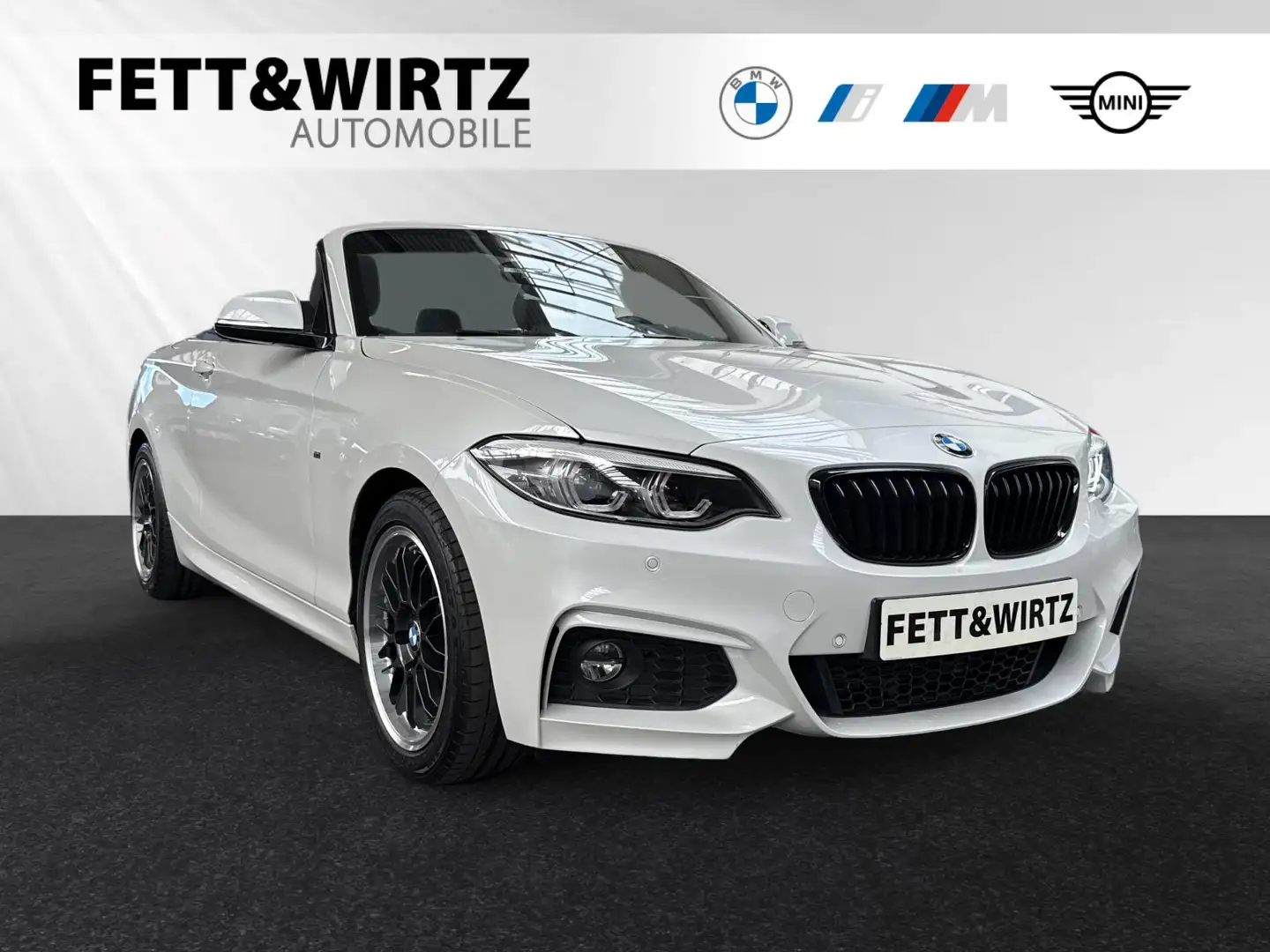 BMW 218 d Cabrio M Sport|Aut.|LED|HiFi|Navi Bílá - 1