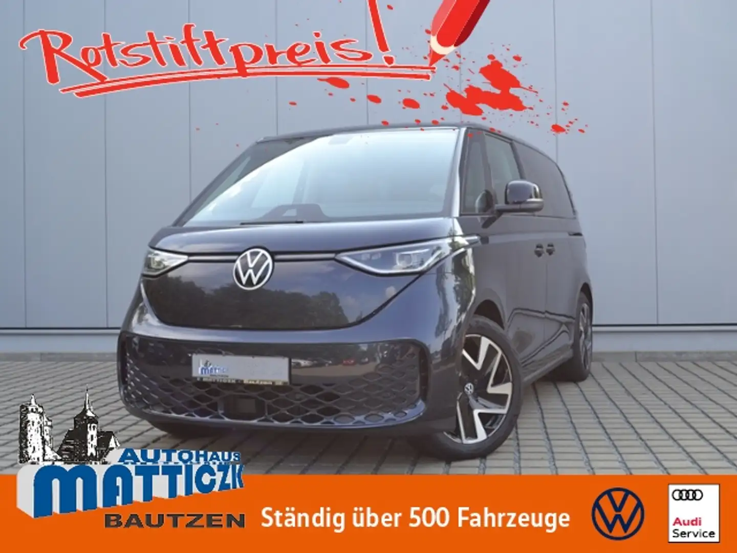 Volkswagen ID. Buzz Pro AHK/20-ZOLL/MATRIX/NAVI-PRO/DESIGN+KOMFORT+IN Blau - 1