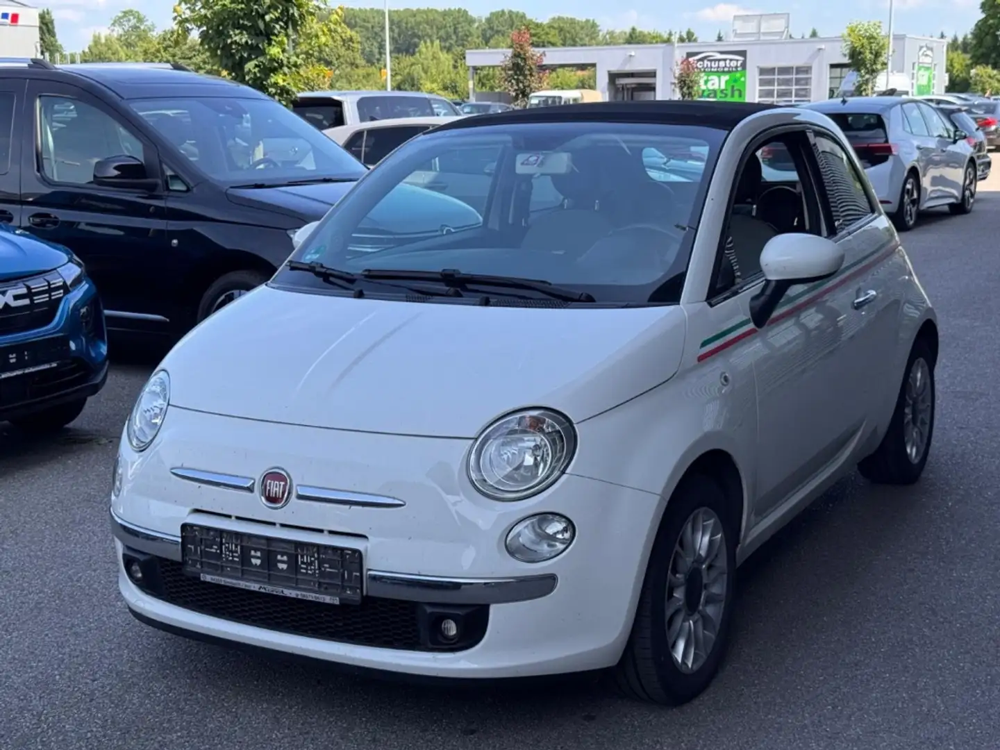 Fiat 500C Cabrio Lounge 1.2*AHK Klima PDC Bluetoo Alu Weiß - 2