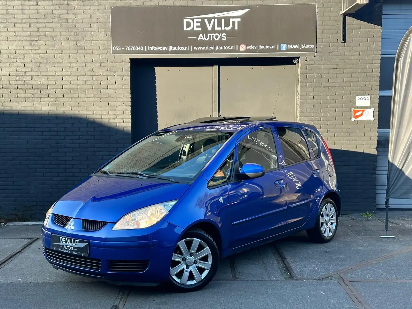 Mitsubishi Colt 1.5 109PK d'Azur | Pano | Airco | Elek Ramen | CV Blauw - 2
