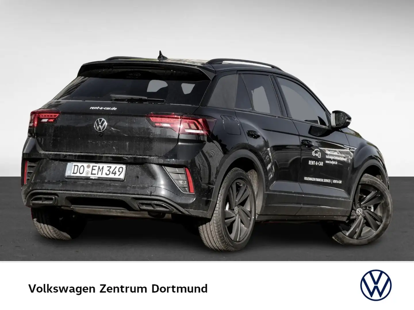Volkswagen T-Roc 1.5 R-LINE BLACKSTYLE AHK CAM ACC LM18 NAVI Zwart - 2