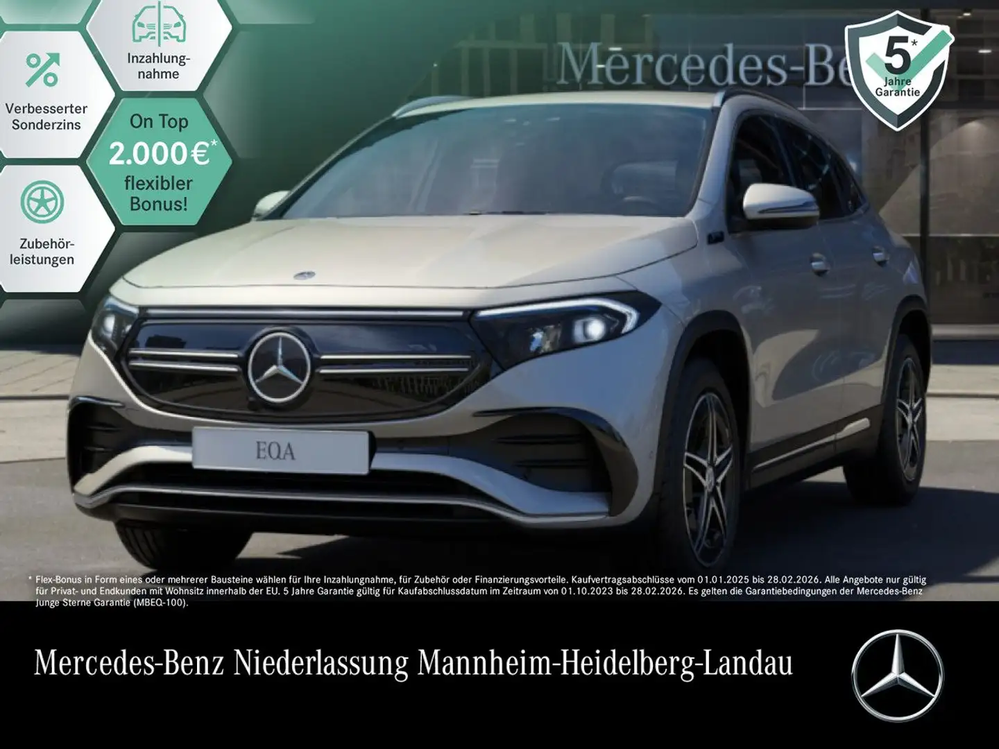 Mercedes-Benz EQA 250 AMG+PLUS-PAKET+KAMERA+KEYLESS Ezüst - 1