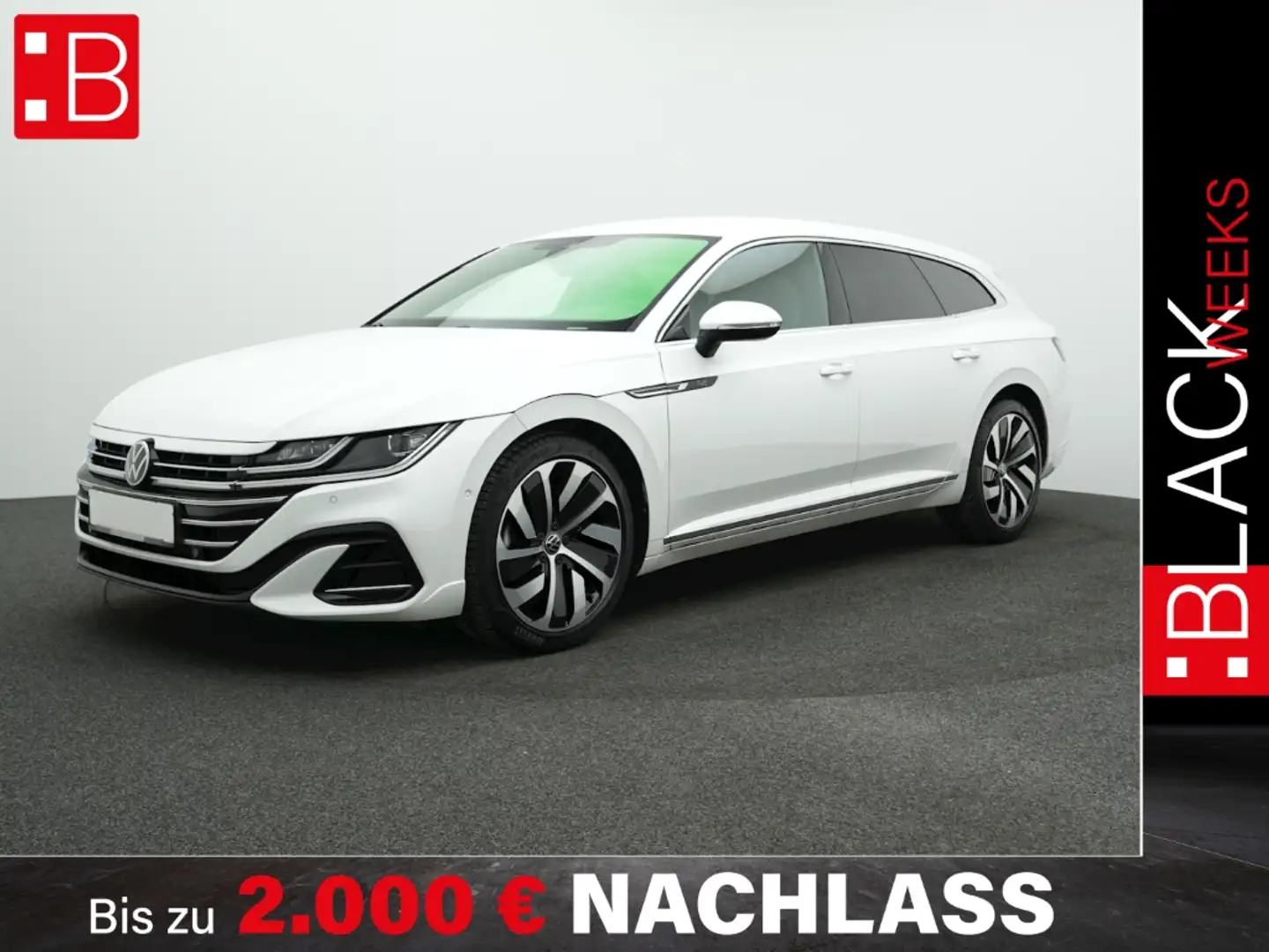 Volkswagen Arteon SB 2.0 TDI DSG 4Mo. R-line 5-J.-GAR AHK HuD EASY-O Білий - 1