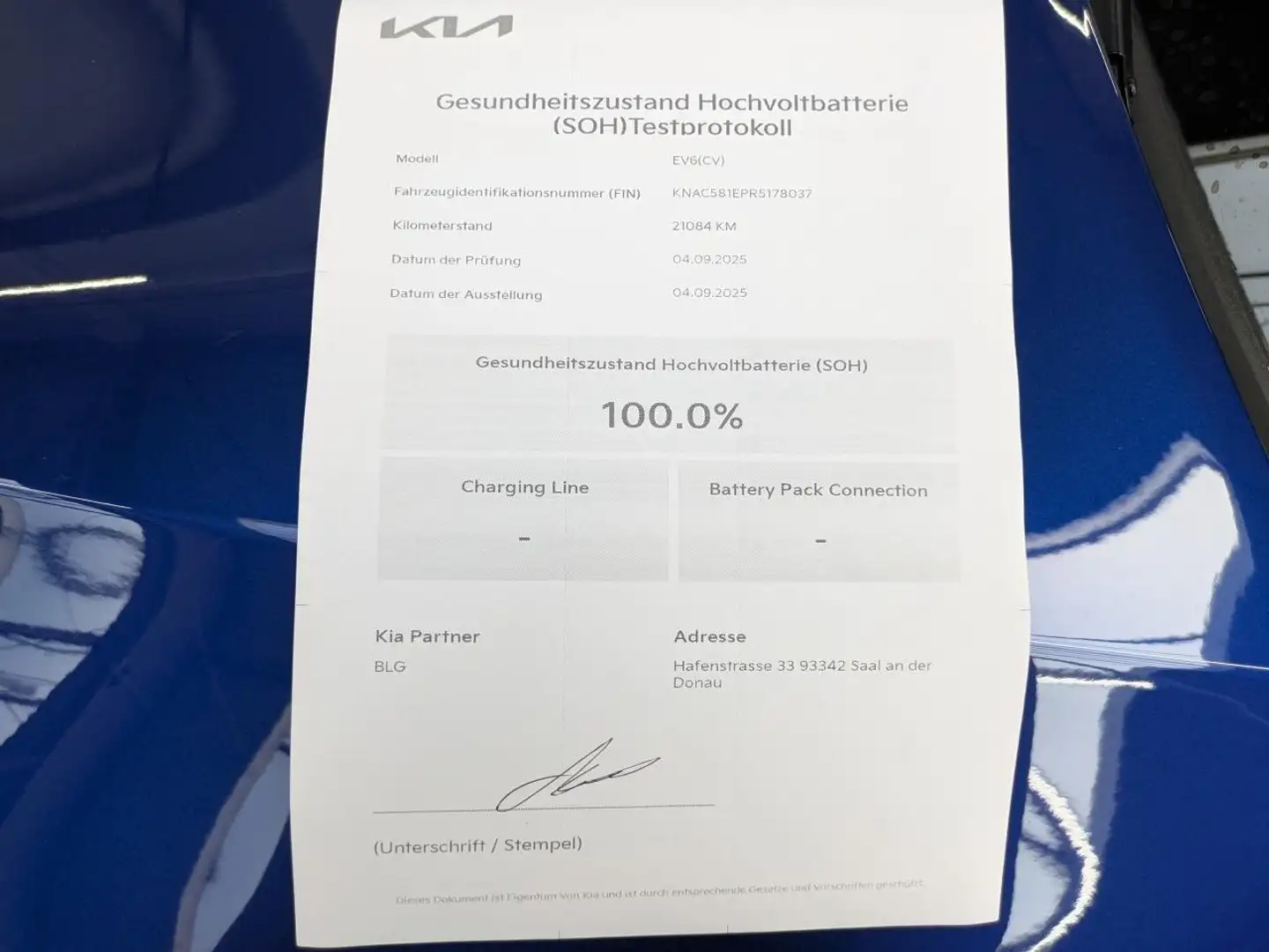 Kia EV6 Elektro 77,4 kWh GT 4WD Blau - 2