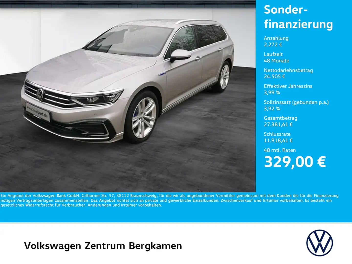 Volkswagen Passat Variant 1.4 HYBRID GTE STANDHZ. AHK CAM Plateado - 1