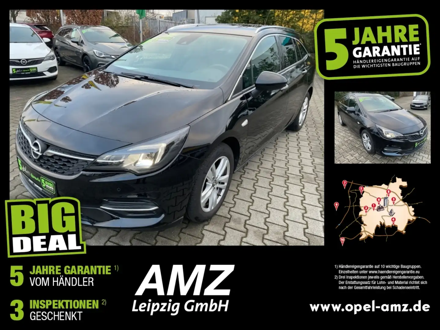 Opel Astra K 1.2 Facelift) Elegance *wenig Kilometer* Zwart - 1