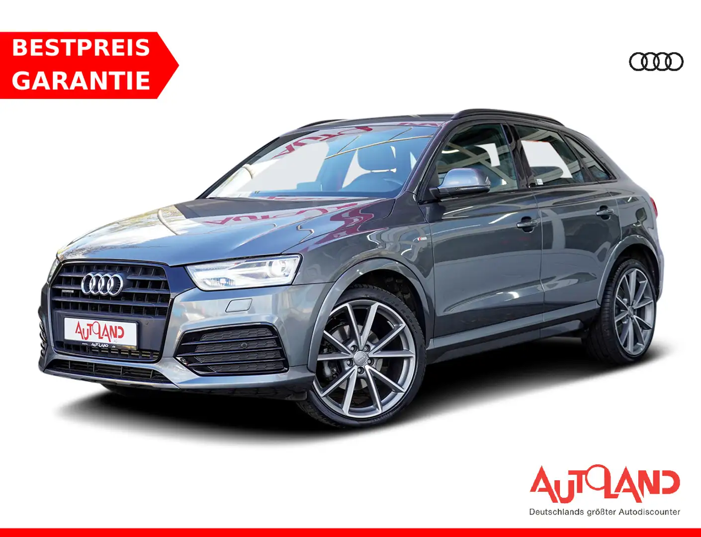 Audi Q3 2.0 TFSI quattro S-Line LED Navi Keyless-Go Gris - 1