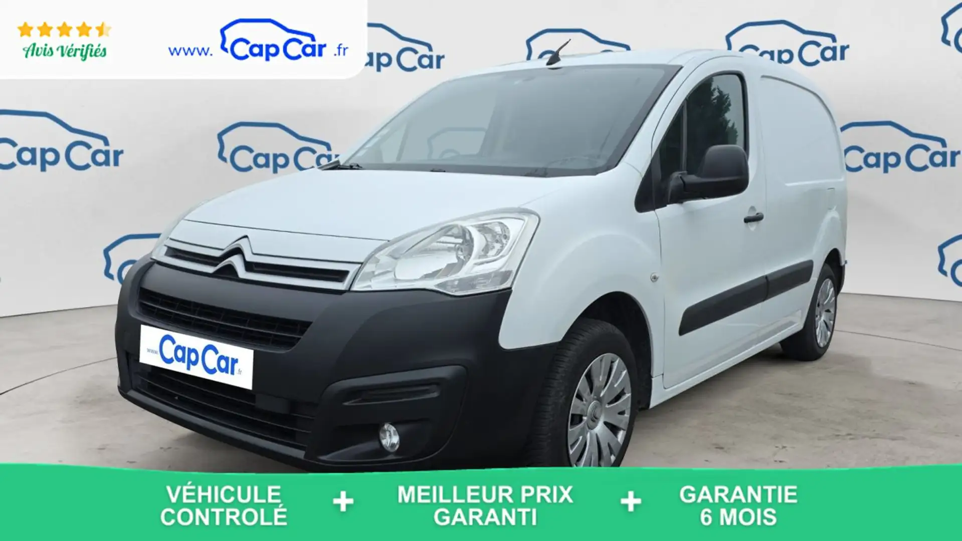 Citroen Berlingo VU 1.6 BlueHDi 100 Business - 3 places Blanc - 1