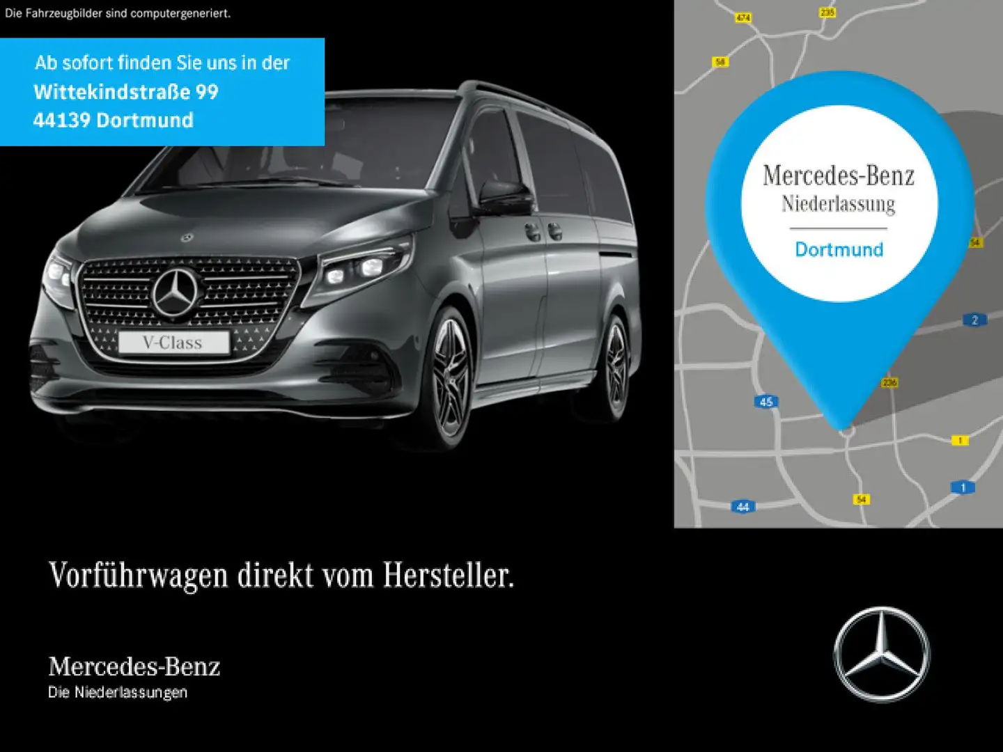 Mercedes-Benz V 300 d AVANTGARDE+AMG+9G+AHK+Klimaautom.+Navi+DIS Grau - 1
