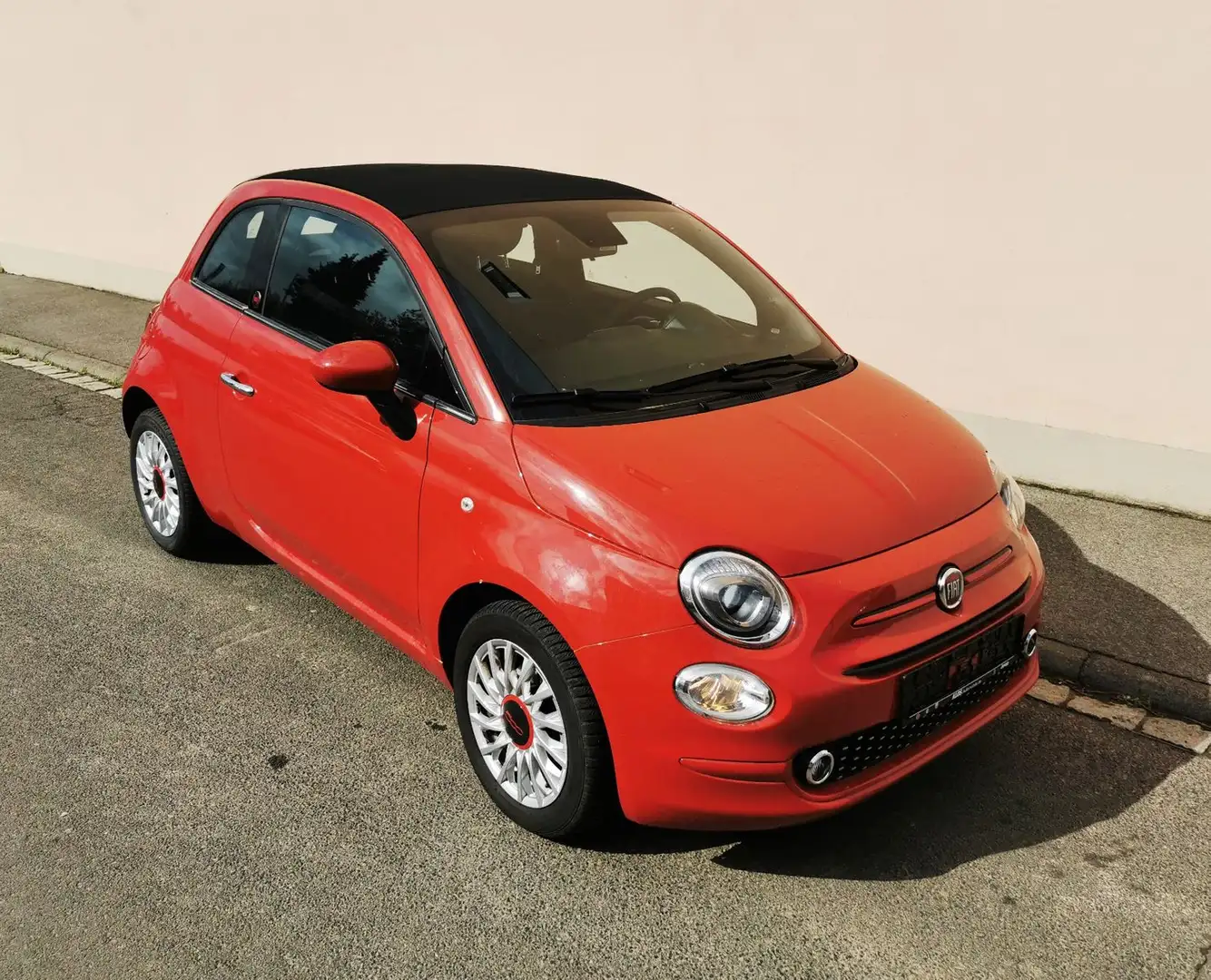 Fiat 500C Red Edition / Klimaautomatik / Navi / Beats Rosso - 1