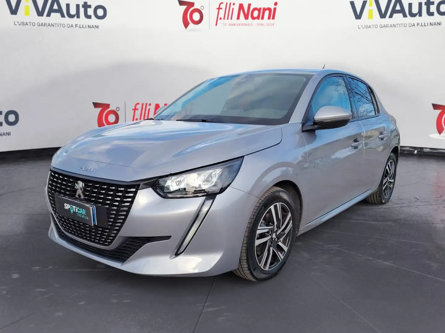 Peugeot 208 PureTech 100 Stop&Start EAT8 5 porte Allure Grijs - 1