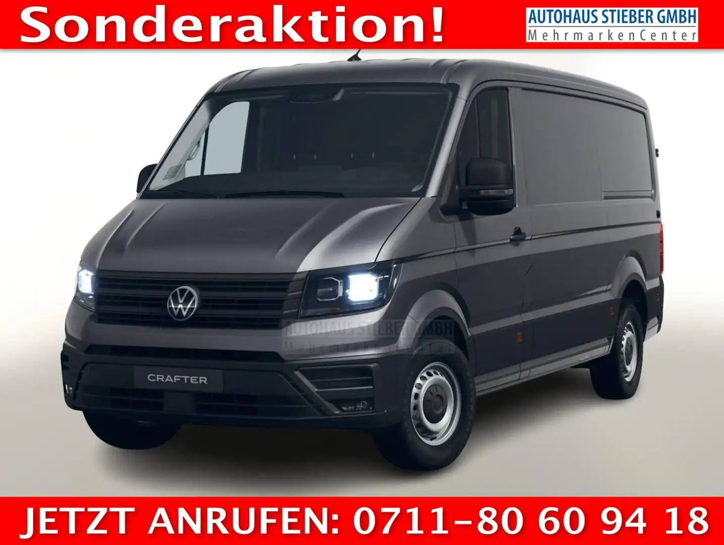 Volkswagen Crafter 35 140 L3H2 3S AHK Temp 2xPDC AppC 103 kW (140 ... Szürke - 1